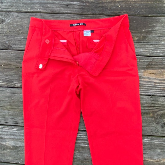 Gianni Bini Red trousers slacks professional pants size 0 - Picture 10 of 15